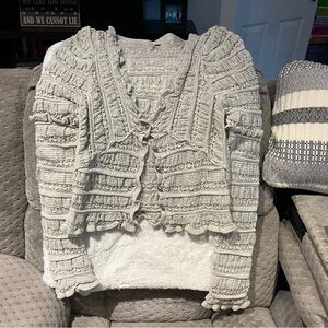 Free People XS light gray cardigan
